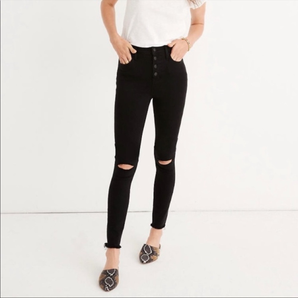 NWOT Madewell 10” High Rise Jean in Black
